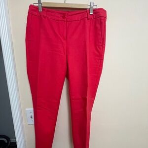 Dalia Red Ankle Dress Pant